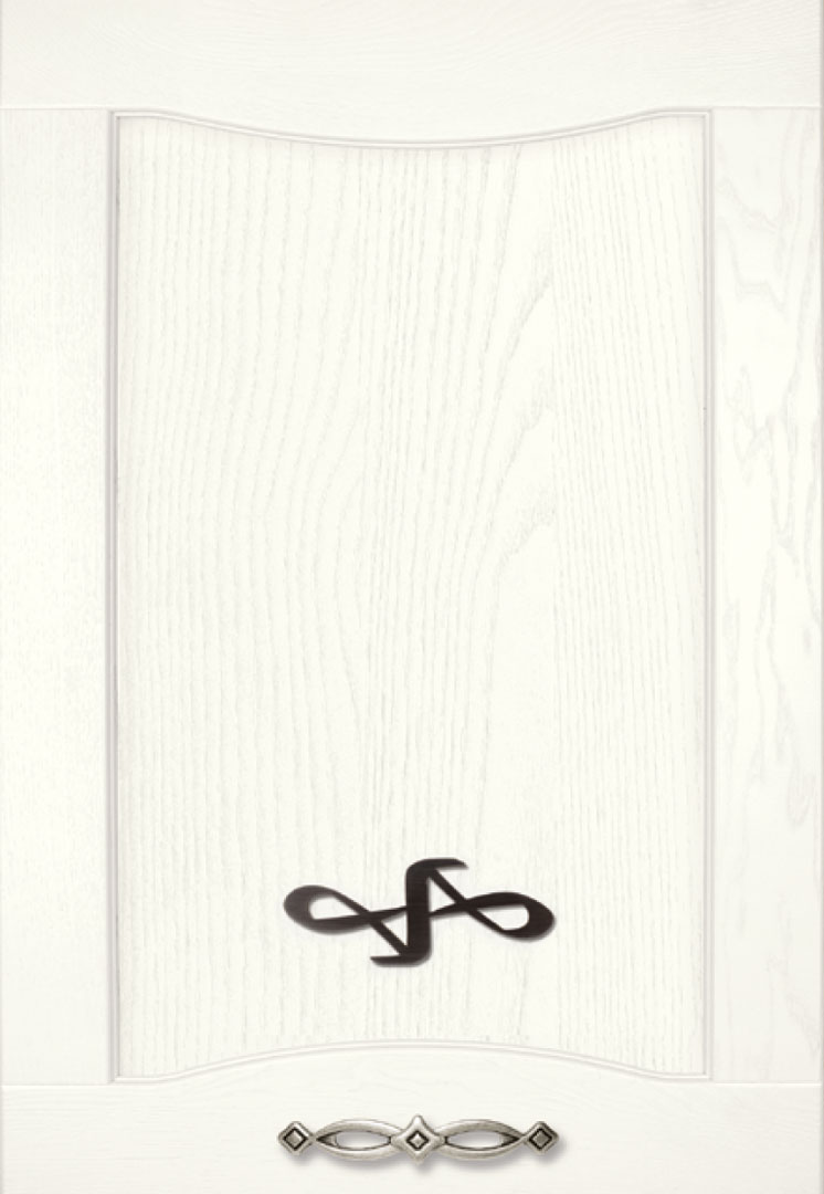 Finishes - white lacquered ash open pore - code. 2451M